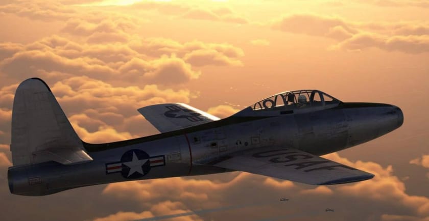 «Корея. Ил-2» показали обновлённый F-84E Thunderjet